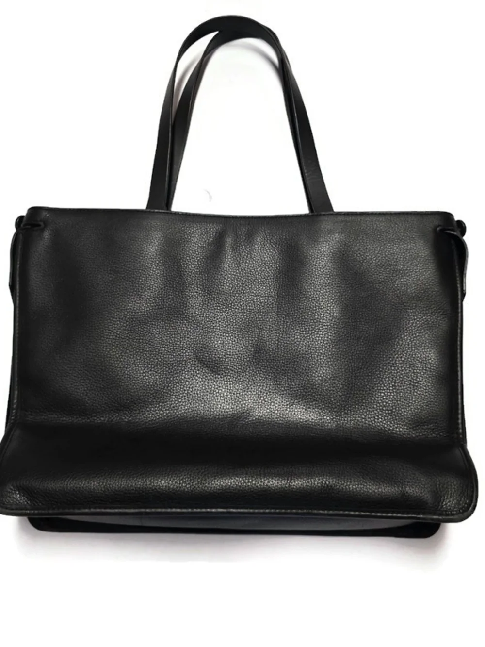 Louise Et Cie Laptop Bag Womens Large Black Leather Tote Zip Work Shoulder